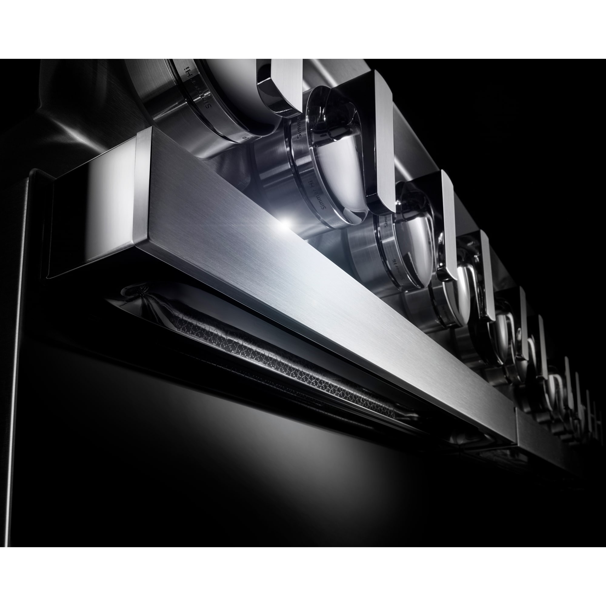 JennAir Noir Series 36 in. 5.1 cu. ft. Smart True European Convection Dual Fuel Range with 4 Sealed Burners & Grill - Stainless Steel, , hires