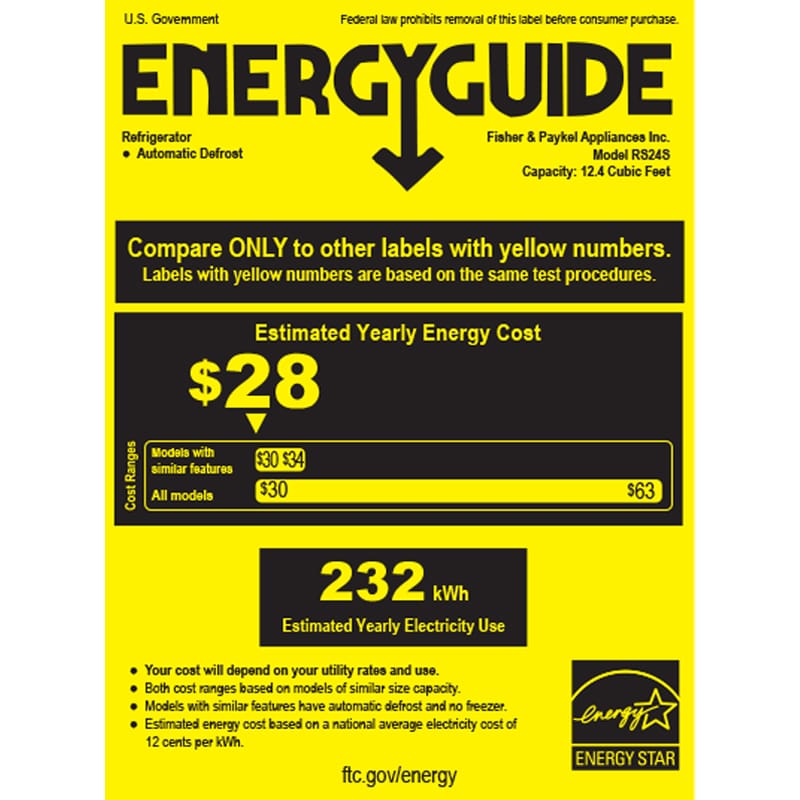 Fisher & Paykel Series 11 24 in. Built-In 12.4 cu. ft. Left-Hinged Counter Depth Freezerless Refrigerator with Internal Water Dispenser - Custom Panel Ready, , hires