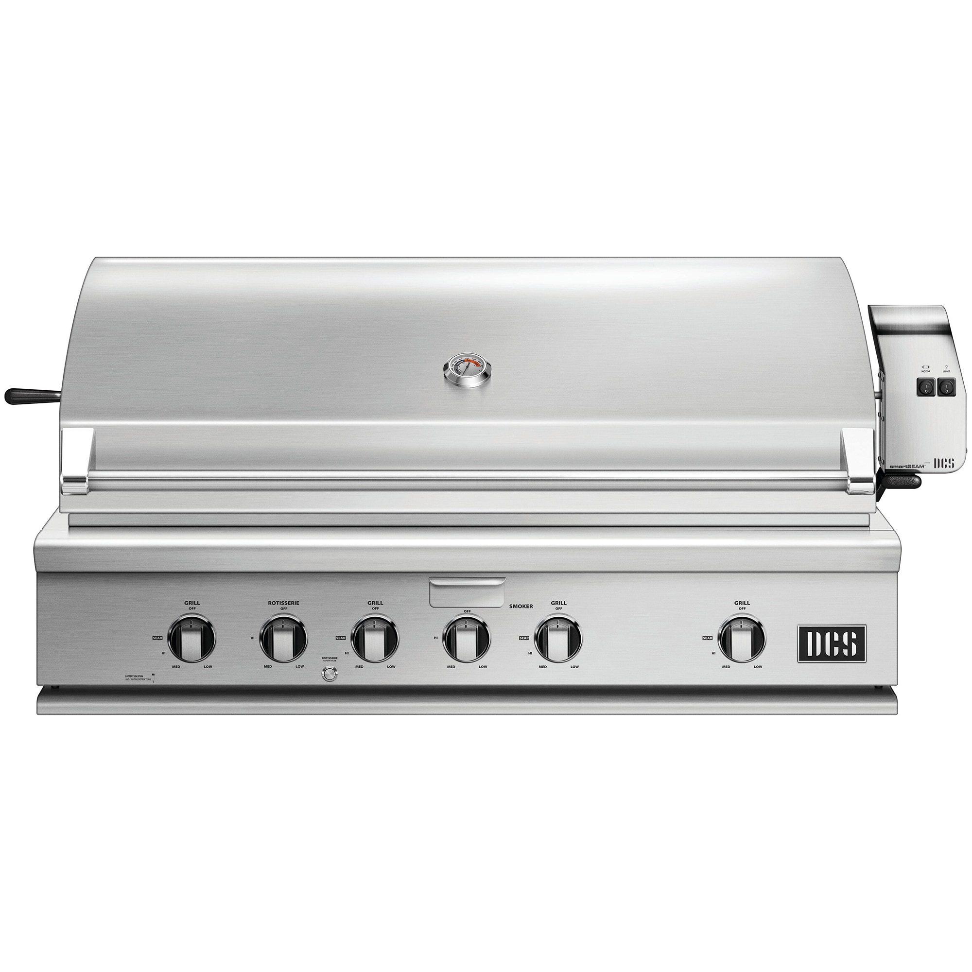 DCS Series 7 48 in. 4-Burner Built-In Liquid Propane Gas Grill with Rotisserie & Smoke Box - Stainless Steel, , hires