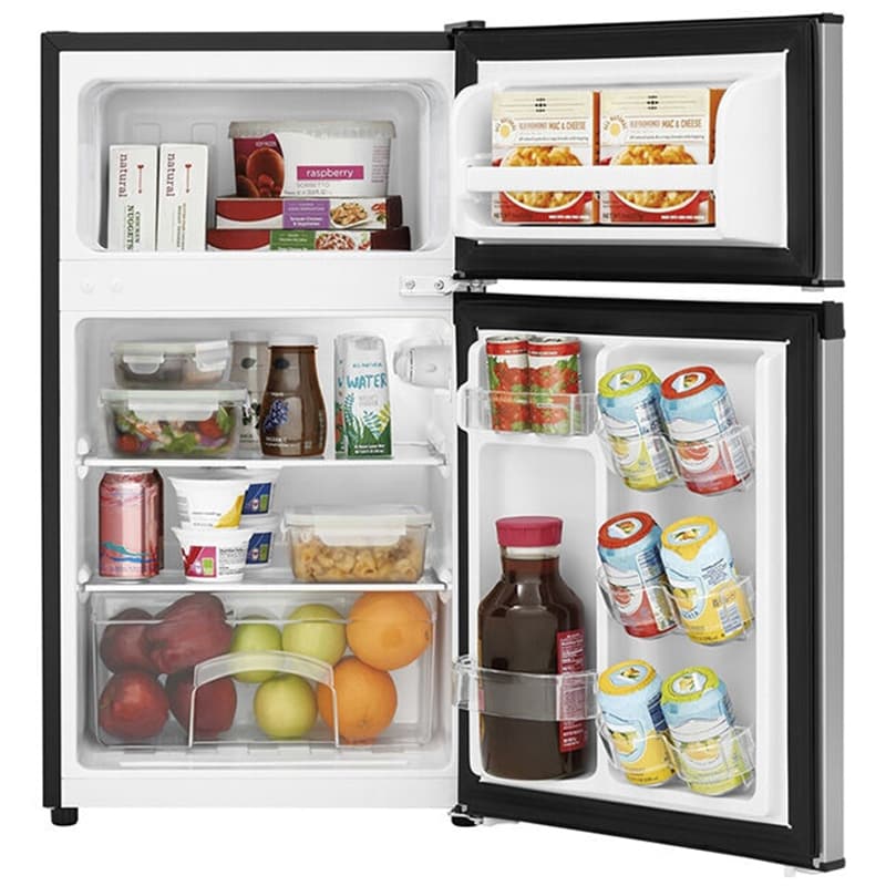 Frigidaire 19 in. 3.1 cu. ft. Mini Fridge with Top Freezer - Silver Mist, , hires