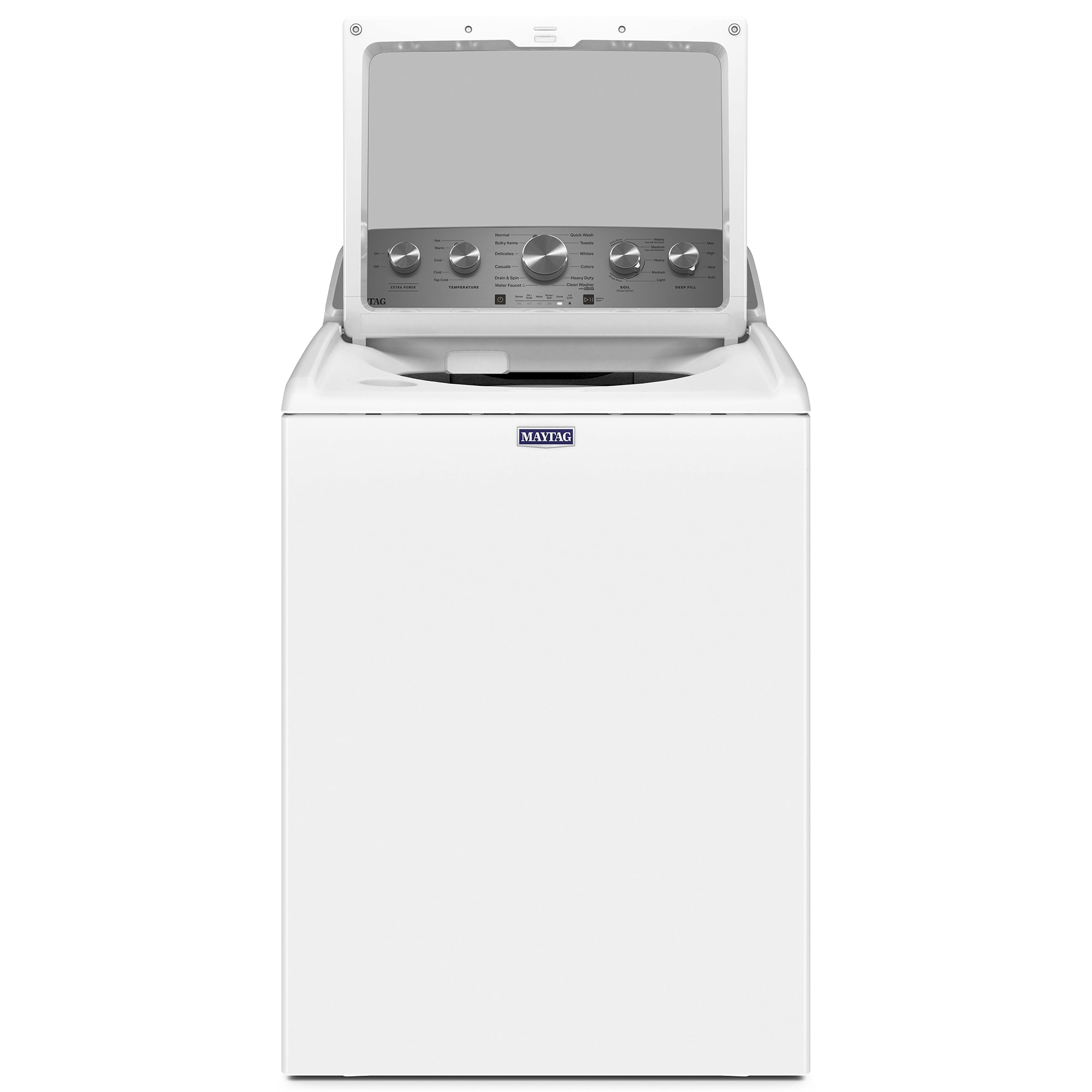 Maytag 28 in. 4.7 cu. ft. Top Load Washer with Power Agitator - White, White, hires