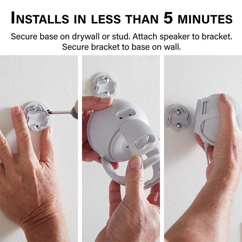 Sanus 4th Gen Echo Dot Mount - White, , hires