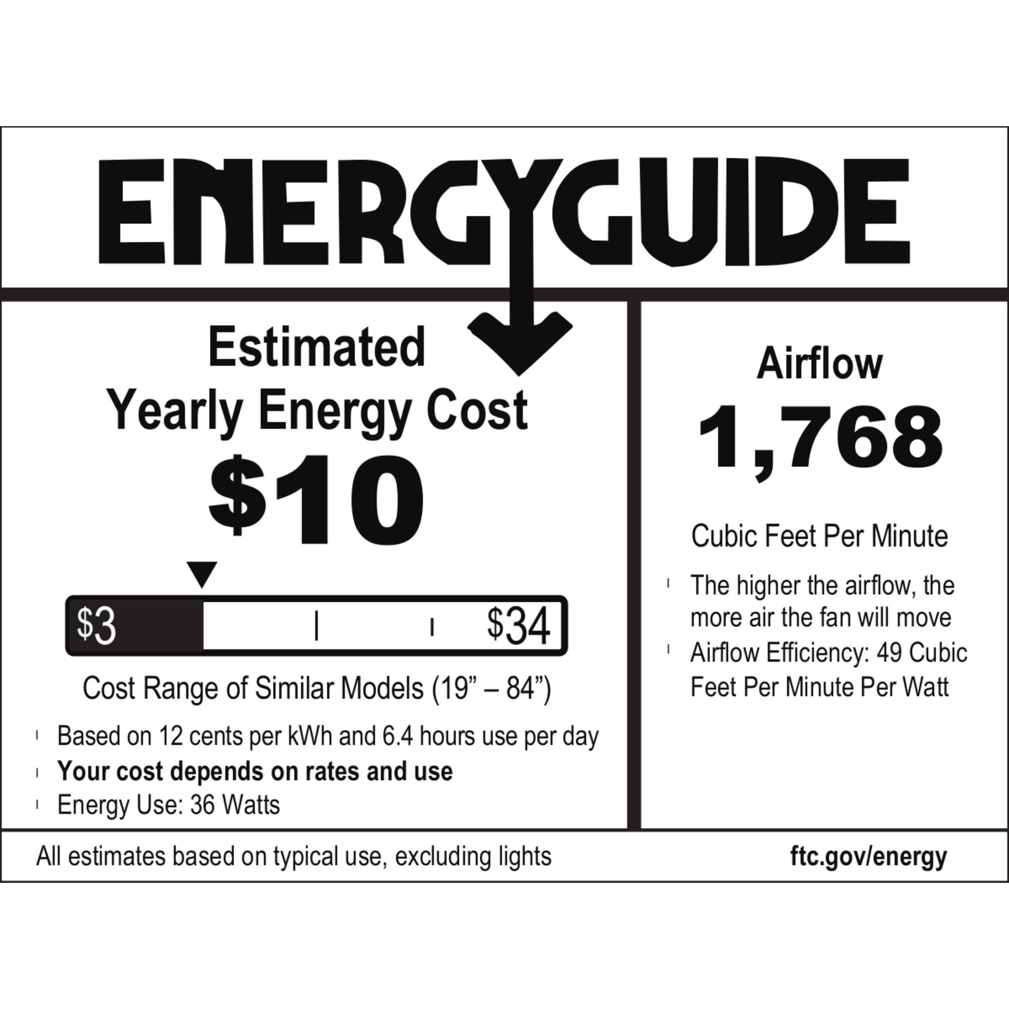 Hunter Cassius 44 in. Indoor/Outdoor Ceiling Fan - Matte Black, Matte Black, hires