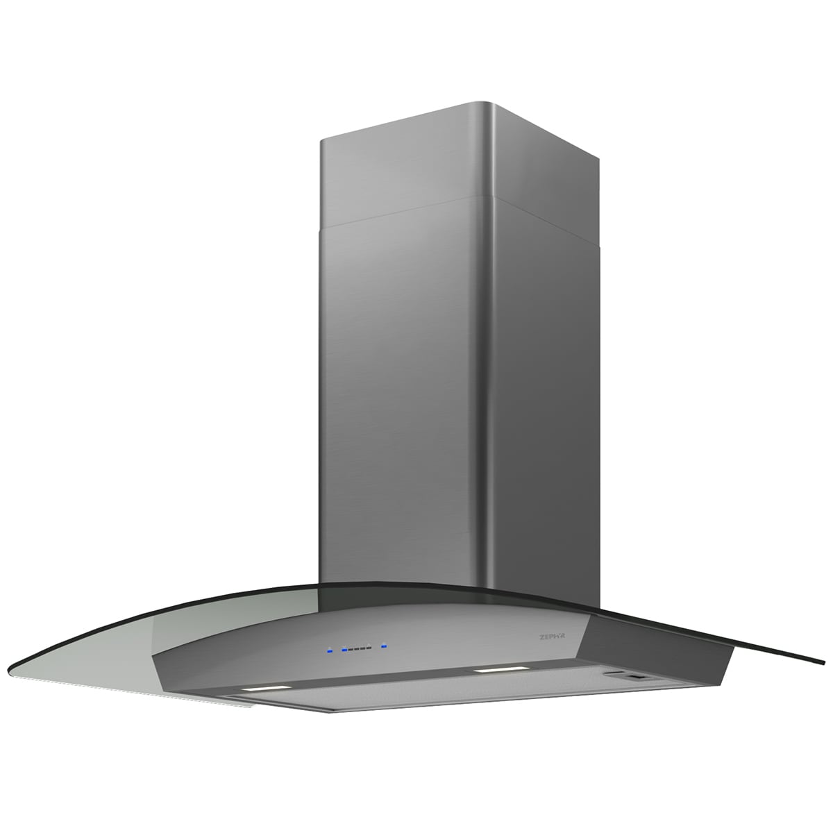 Zephyr 36 in. Convertible Chimney Style Range Hood with 600 CFM, 5 Fan Speeds & 2 LED Lights - Black Stainless, , hires