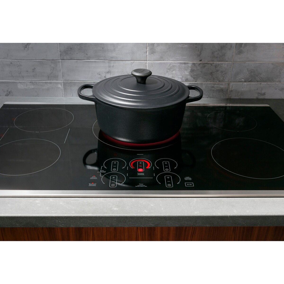 GE Profile 30 in. 4-Burner Smart Induction Cooktop with Simmer Burner & Power Burner - Stainless Steel, , hires