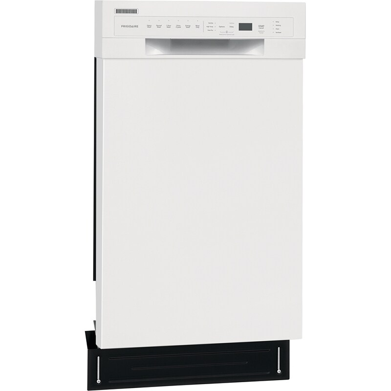 Frigidaire 18 in. Front Control Dishwasher with 52 dBa Sound Level & Pocket - White, White, hires