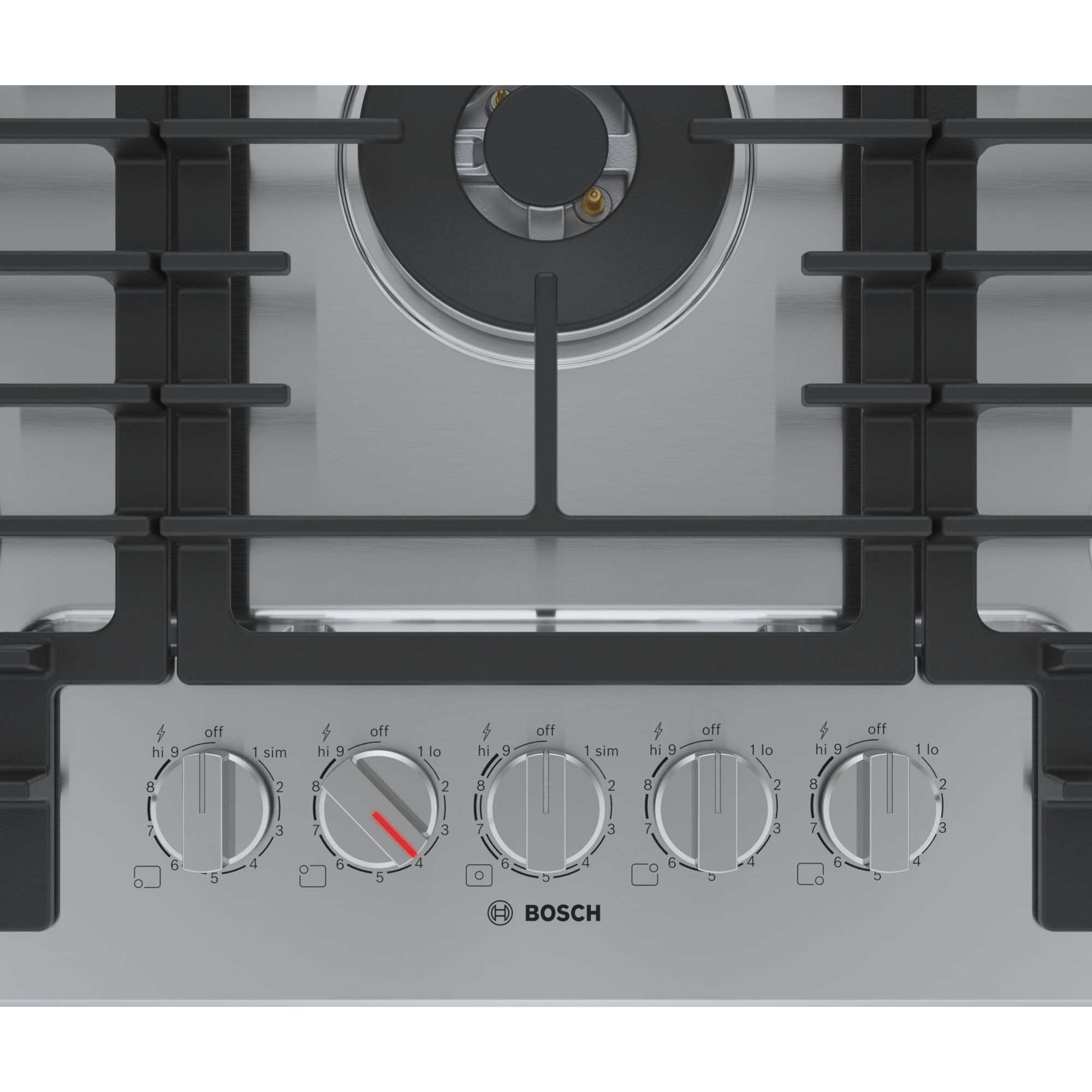 Bosch 800 Series 30 in. 5-Burner Natural Gas Cooktop with Simmer Burner
