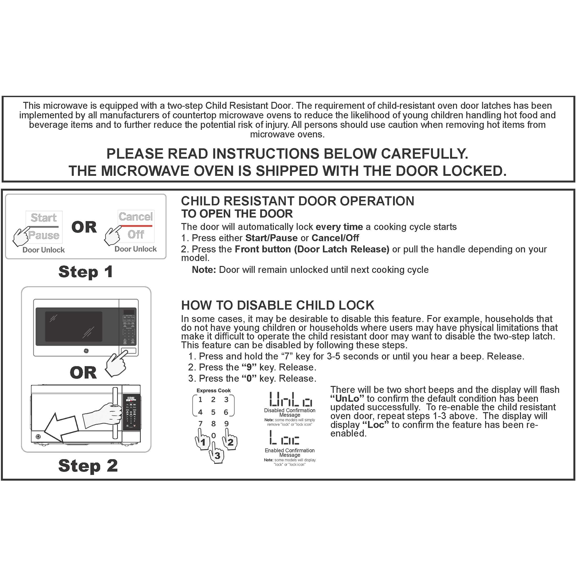 GE Spacemaker 17 in. 0.7 cu. ft. 700W Countertop Microwave - Black, Black, hires