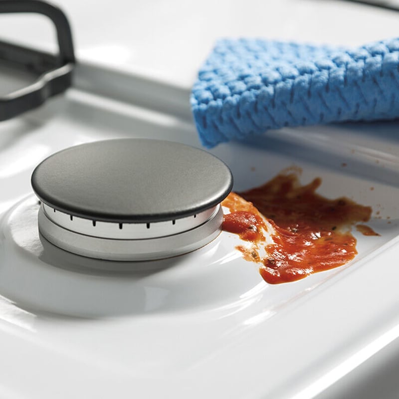 GE 30 in. 4.8 cu. ft. Gas Range with 4 Sealed Burners - White, White, hires