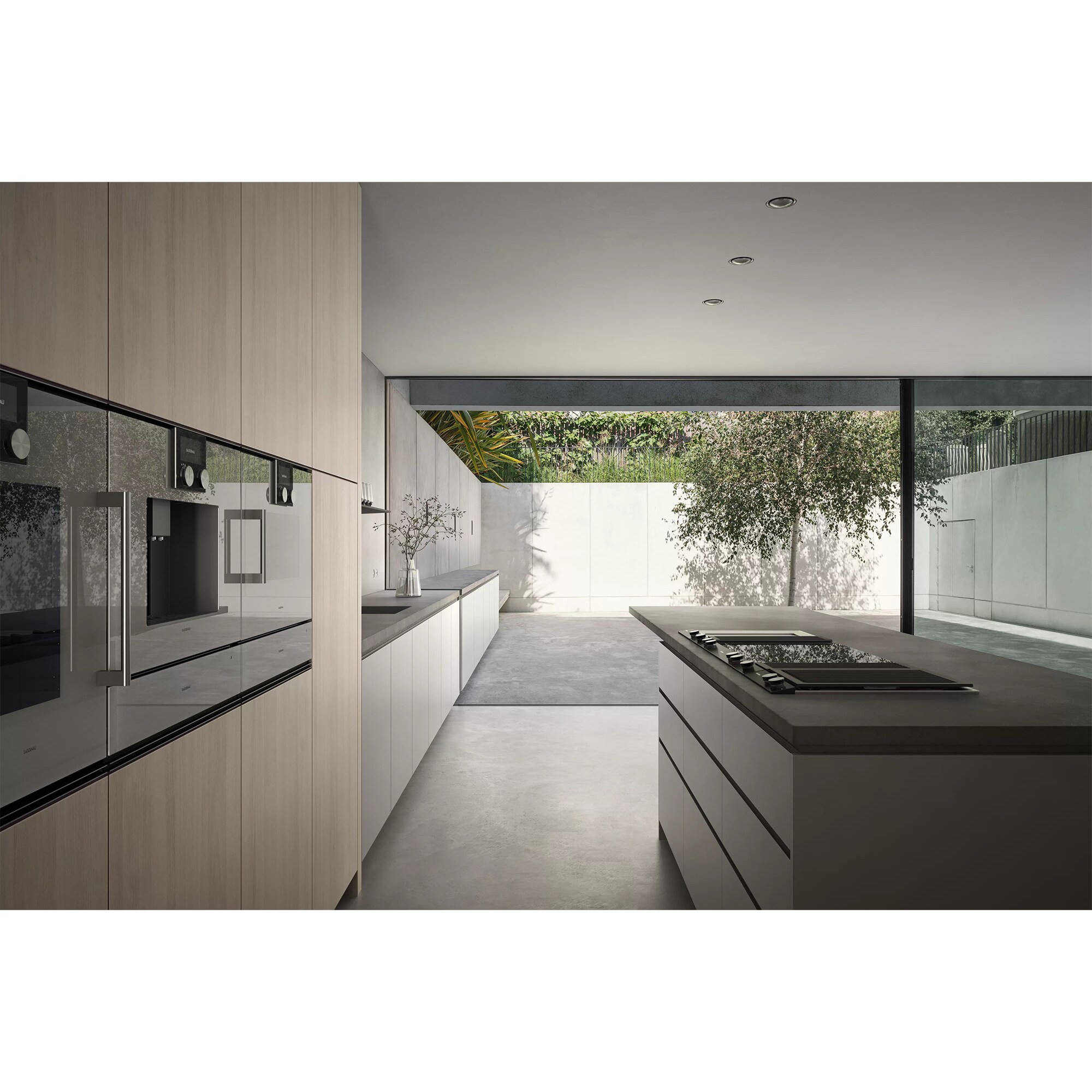Gaggenau 200 Series 6 in. Convertible Downdraft with 3 Fan Speeds - Black, , hires