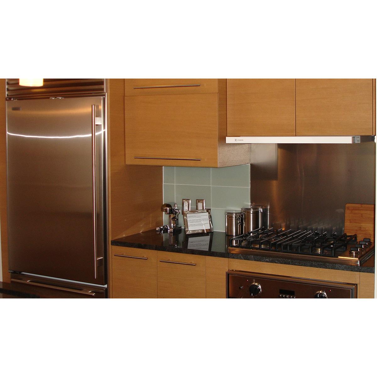 Faber 36 in. Convertible Slide-Out Style Range Hood with 300 CFM, 3 Fan Speeds & 2 LED Lights - Stainless Steel, , hires