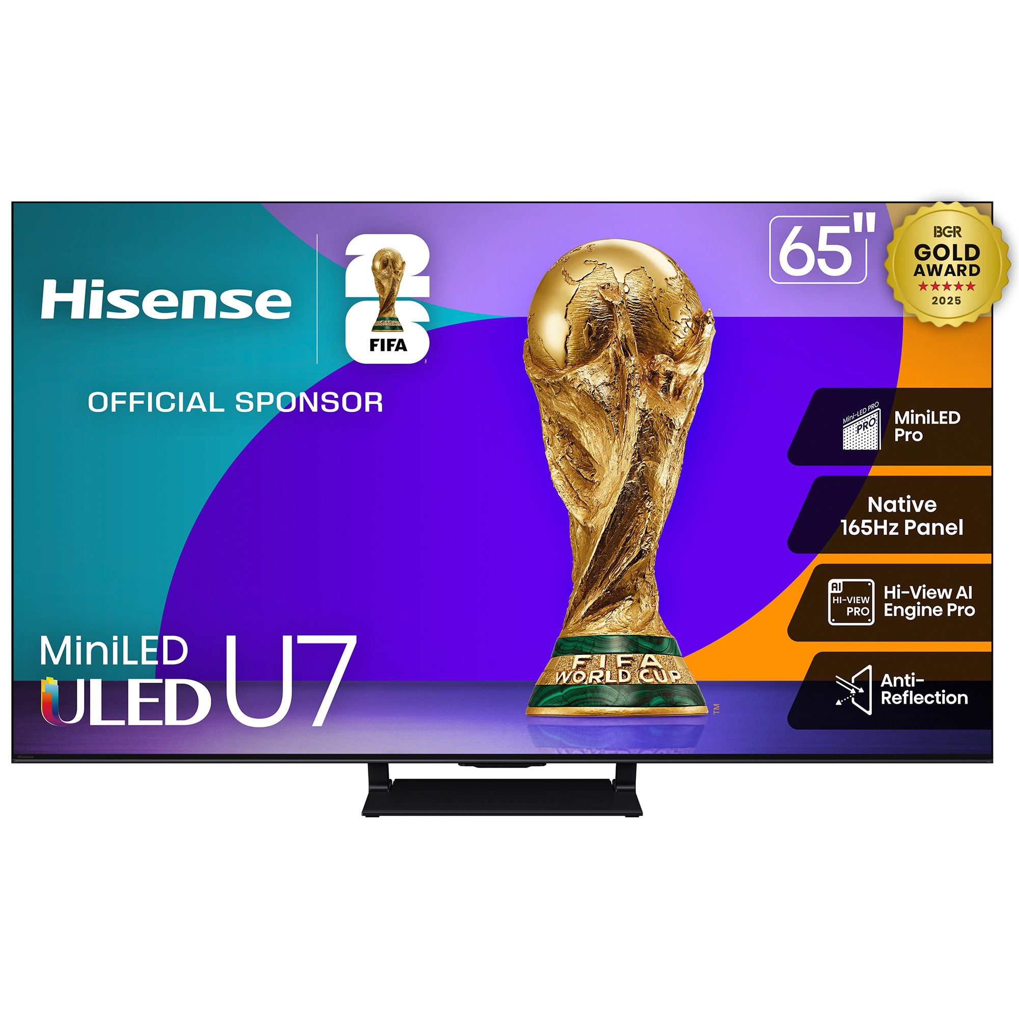 Hisense - 65" Class U7 Series ULED Mini-LED 4K UHD Smart Google TV, , hires