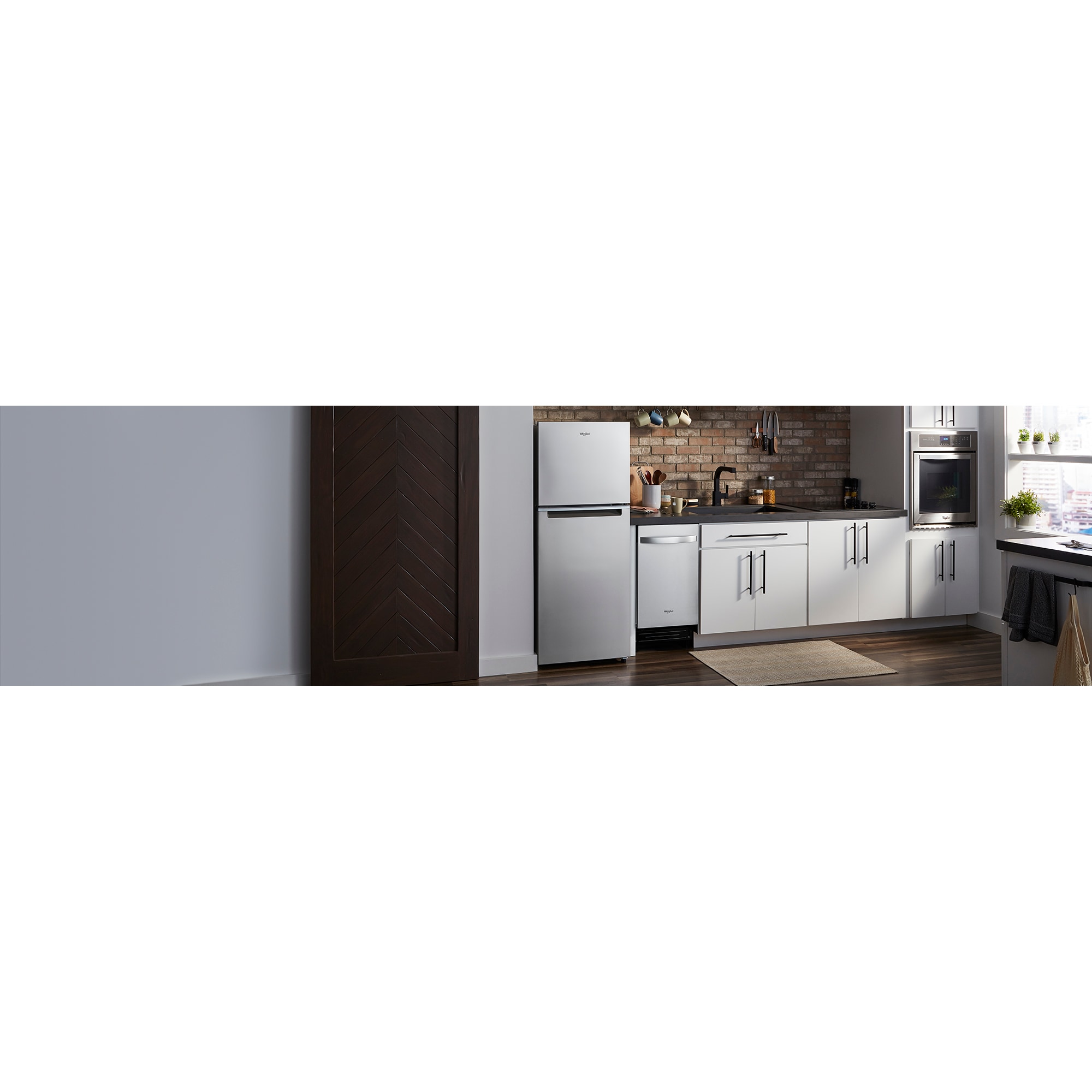 Whirlpool 24 in. 11.6 cu. ft. Counter Depth Top Freezer Refrigerator - Stainless Steel, Stainless Steel, hires
