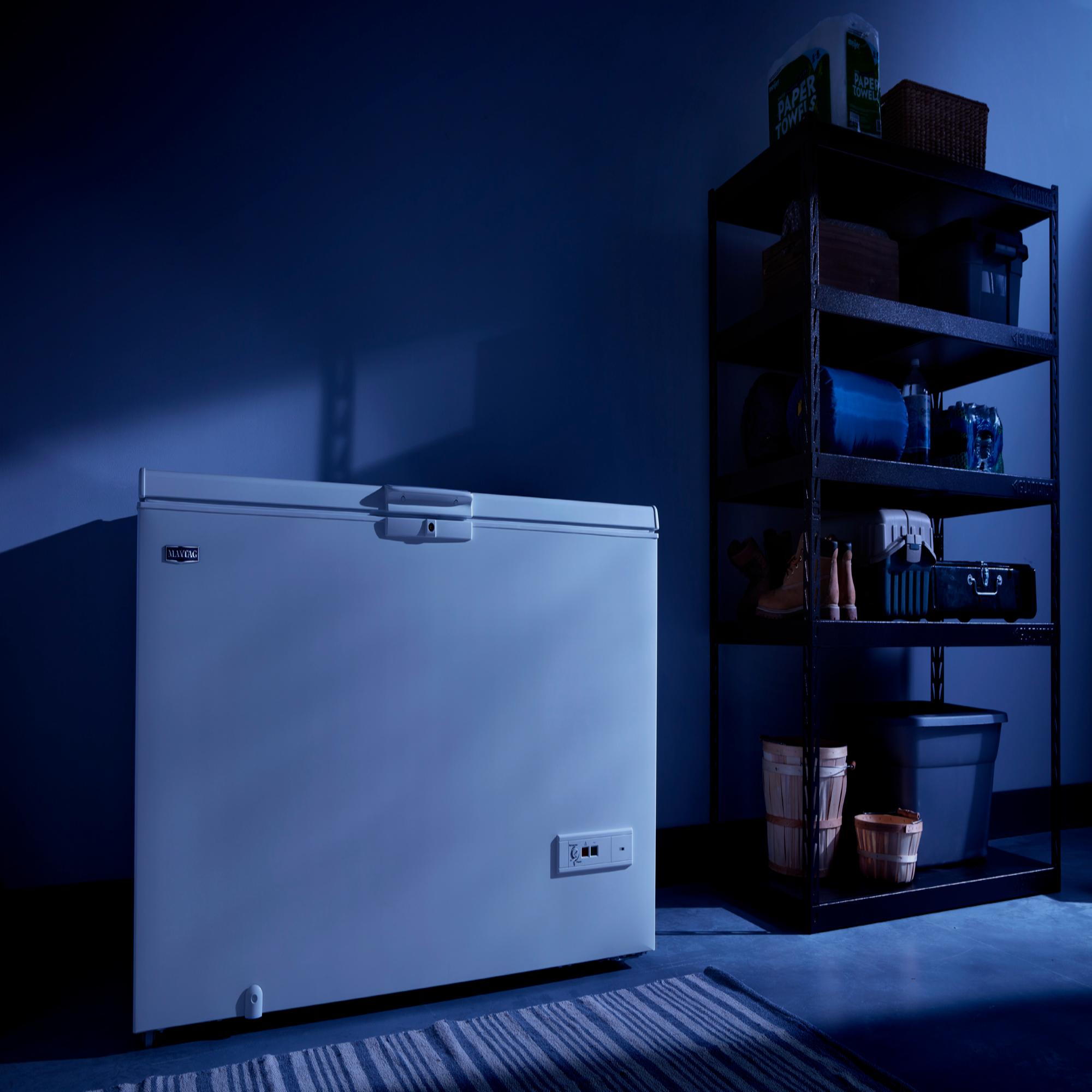 Maytag 55 in. 16.0 cu. ft. Garage-Ready Chest Freezer - White, , hires
