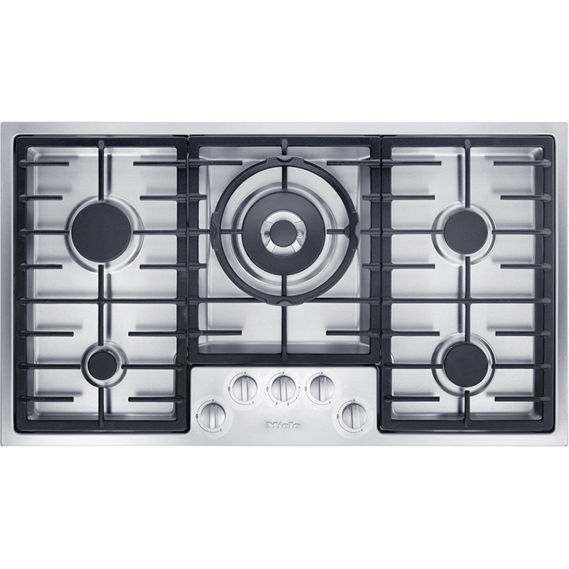 Miele 36 in. 5Burner Natural Gas Cooktop with Power Burner Stainless