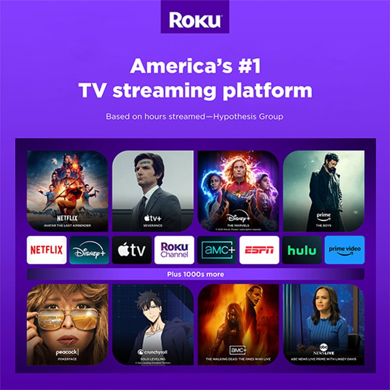 Roku Ultra 2024 | 4K/HDR10+/Dolby Vision & Atmos Streaming Device Rechargeable Backlit Voice Remote Pro Free & Live TV - Black, , hires