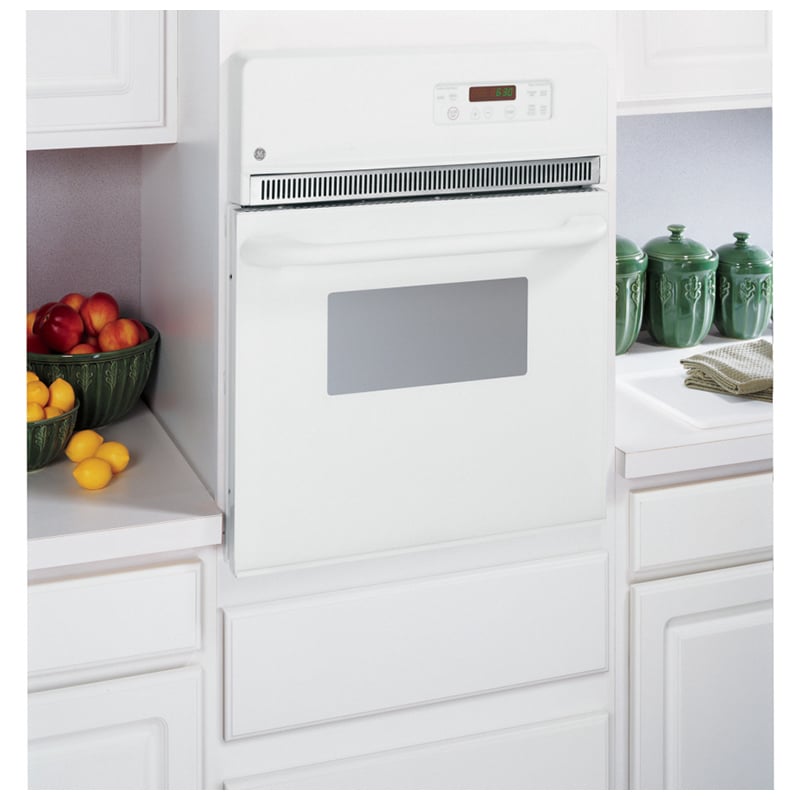 GE 24 in. 2.7 cu. ft. Electric Single Wall Oven - White, White, hires