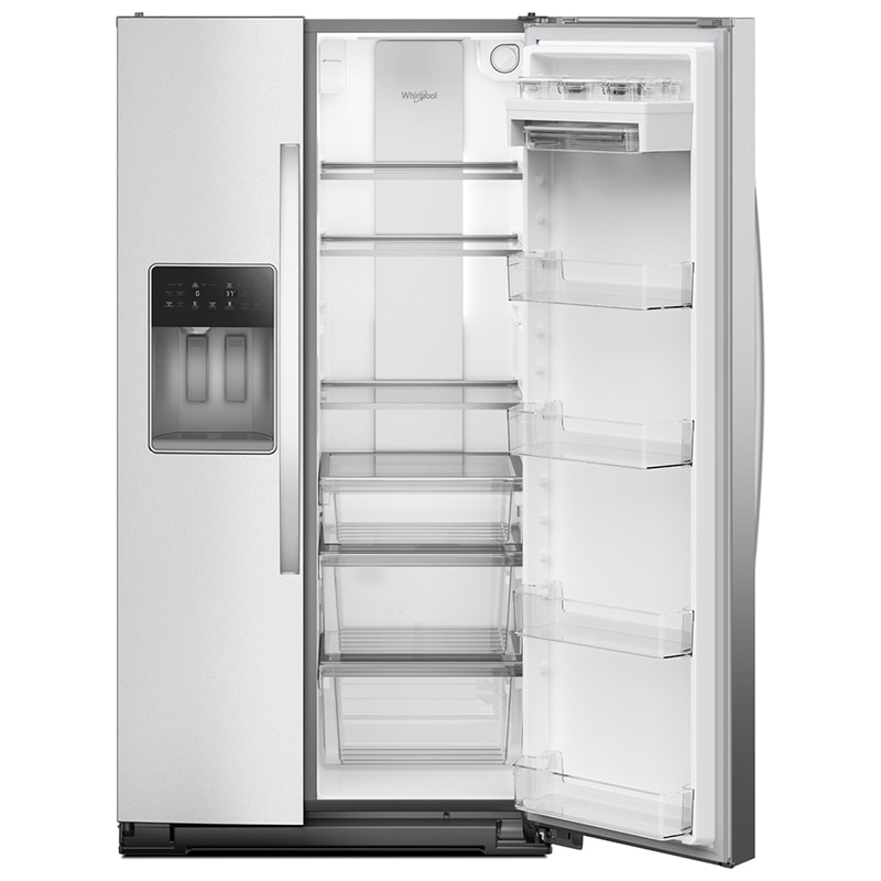 Whirlpool 36 in. 20.9 cu. ft. Counter Depth Side-by-Side Refrigerator with Ice & Water Dispenser - Fingerprint Resistant Stainless, , hires