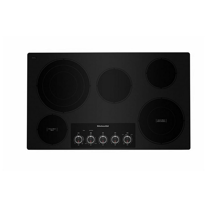KitchenAid 36 in. 5Burner Electric Cooktop with Simmer & Power Burner