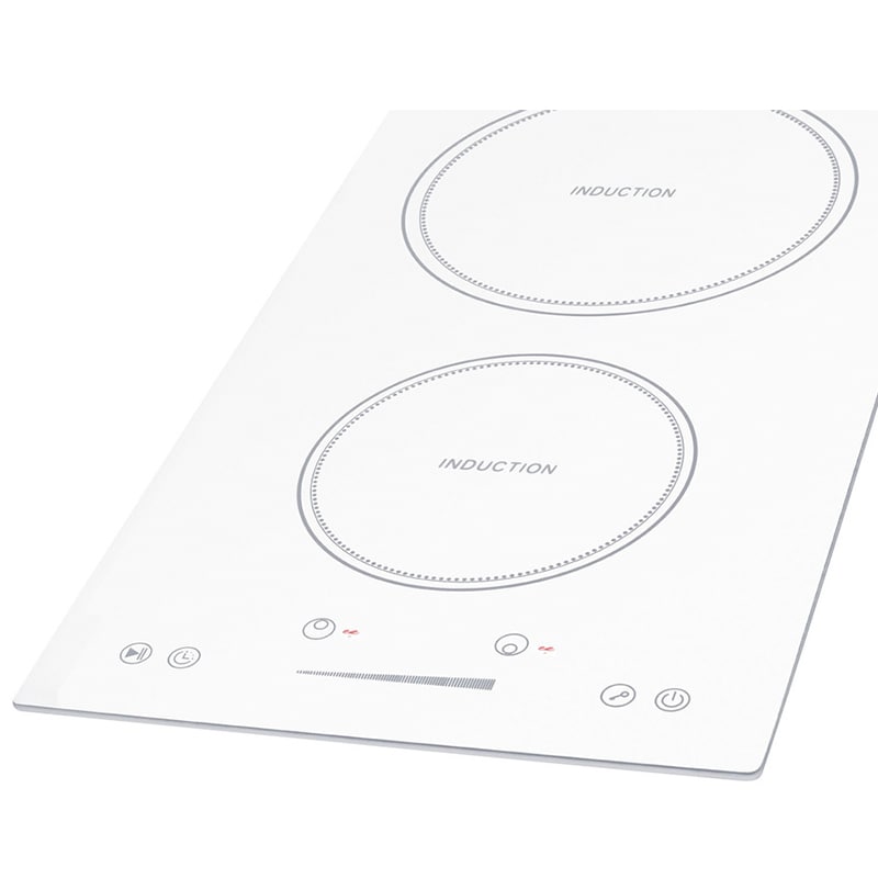 Summit 12 in. 2-Burner Induction Cooktop - White, , hires