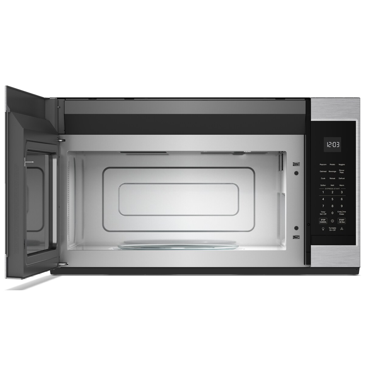 KitchenAid 30 in. 1.9 cu. ft. 1000W Over-the-Range Microwave with 400 CFM & Sensor Cooking - Stainless Steel with PrintShield Finish, , hires