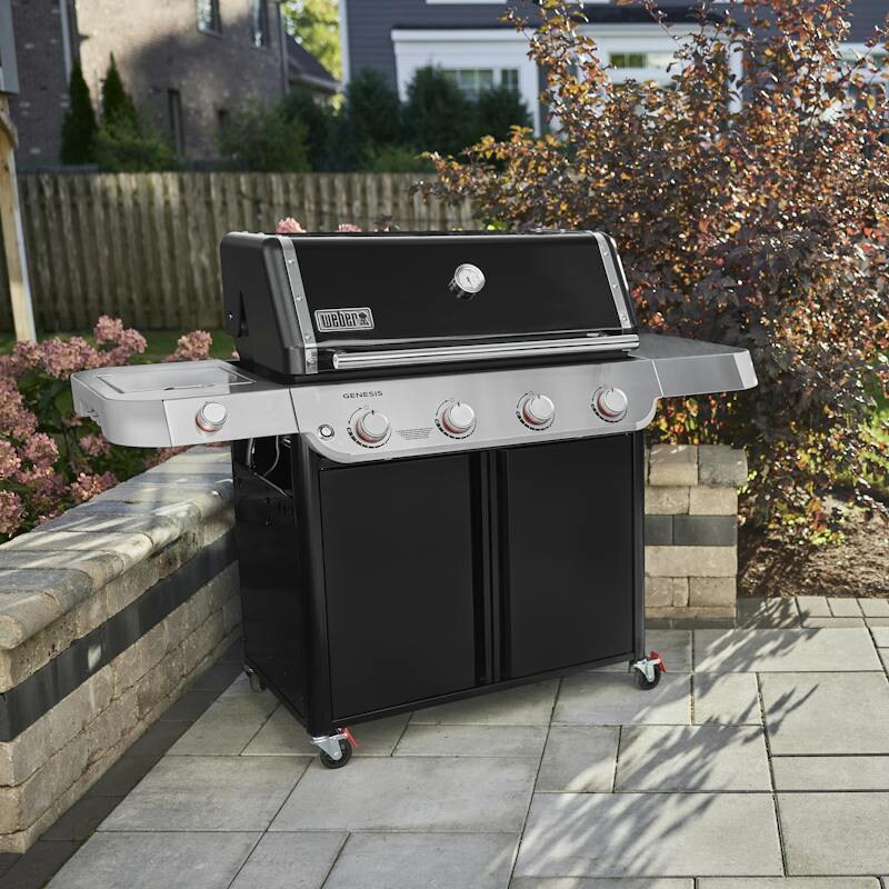 Weber Genesis E-415 Series 4-Burner Liquid Propane Gas Grill - Black, , hires