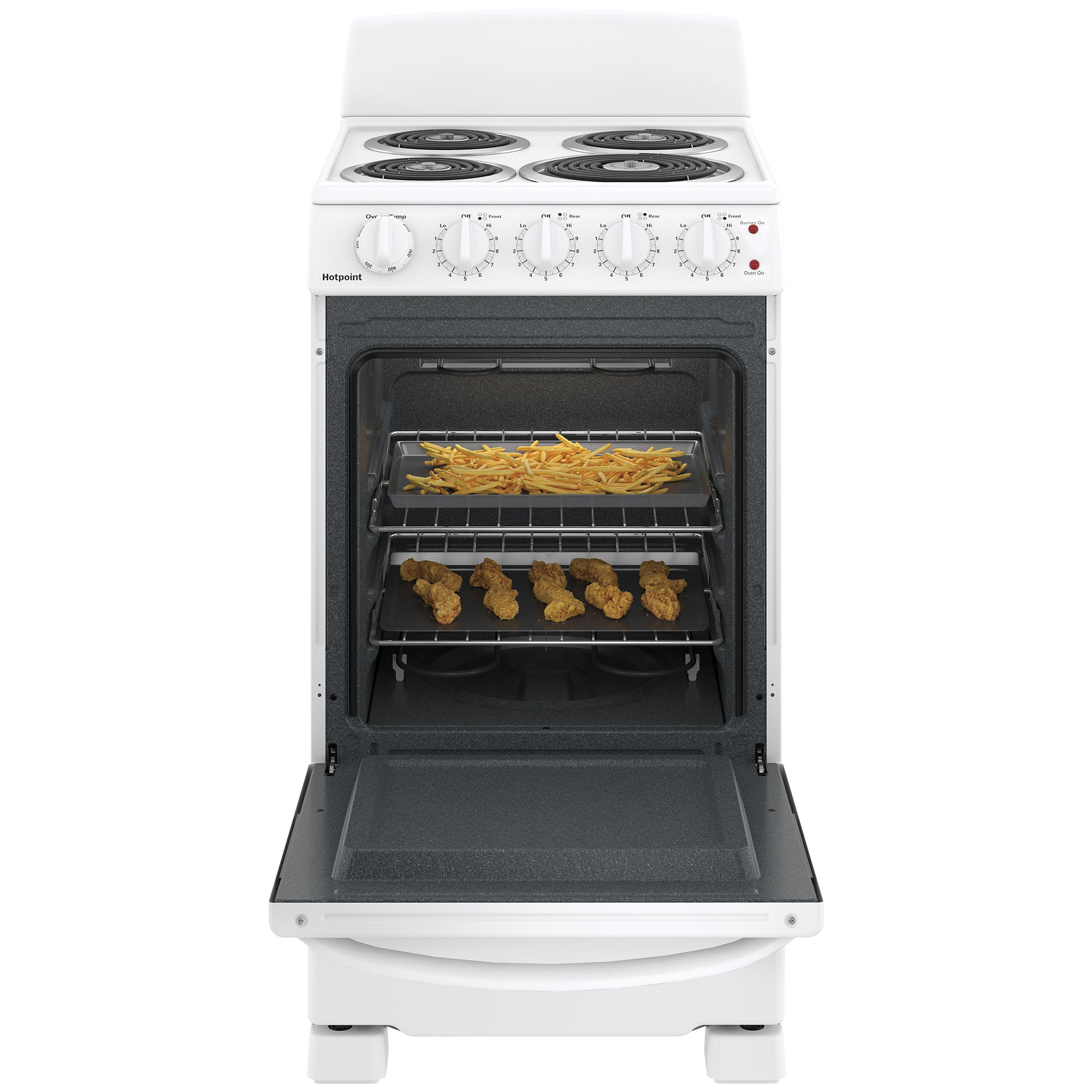 Hotpoint 20 in. 2.3 cu. ft. Electric Range with Coil Burners - White, , hires