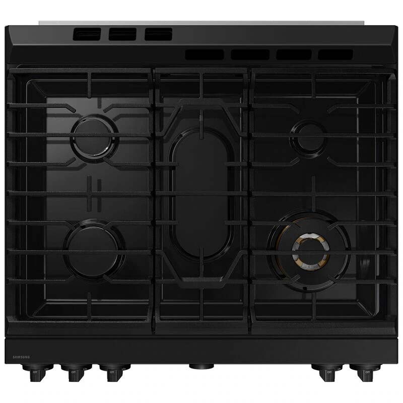 Samsung Bespoke 30 in. 6 cu. ft. Smart Air Fry True European Convection Slide-In Gas Range with 5 Sealed Burners & Griddle - Stainless Steel, Stainless Steel, hires
