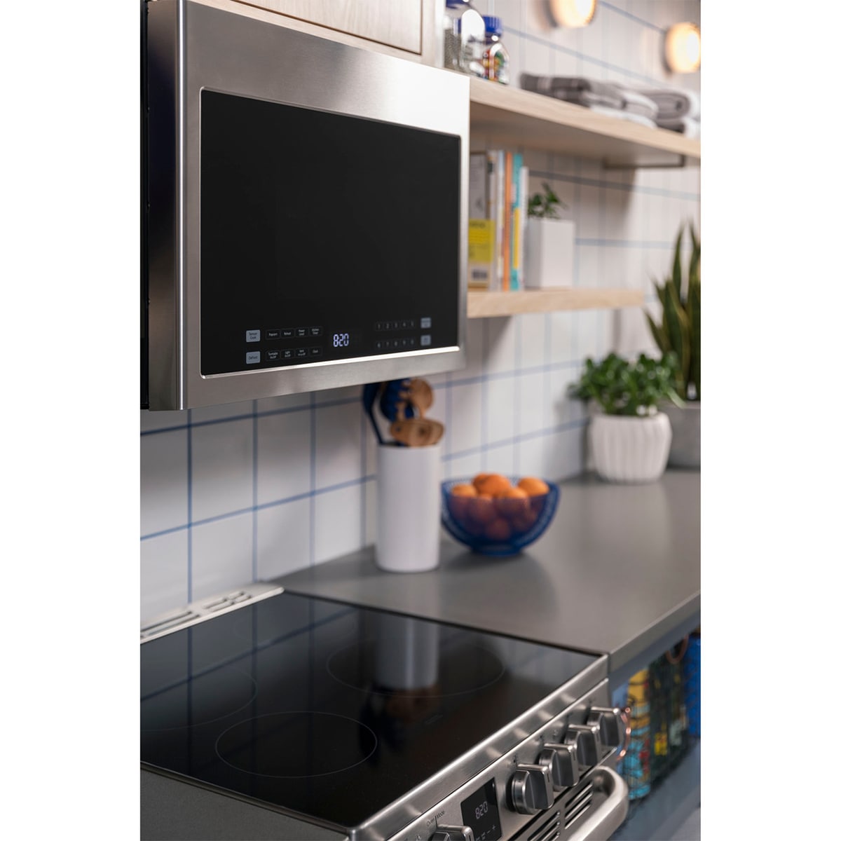 Haier 24 in. 1.4 cu. ft. 1000W Over-the-Range Microwave with 300 CFM & Sensor Cooking - Stainless Steel, , hires