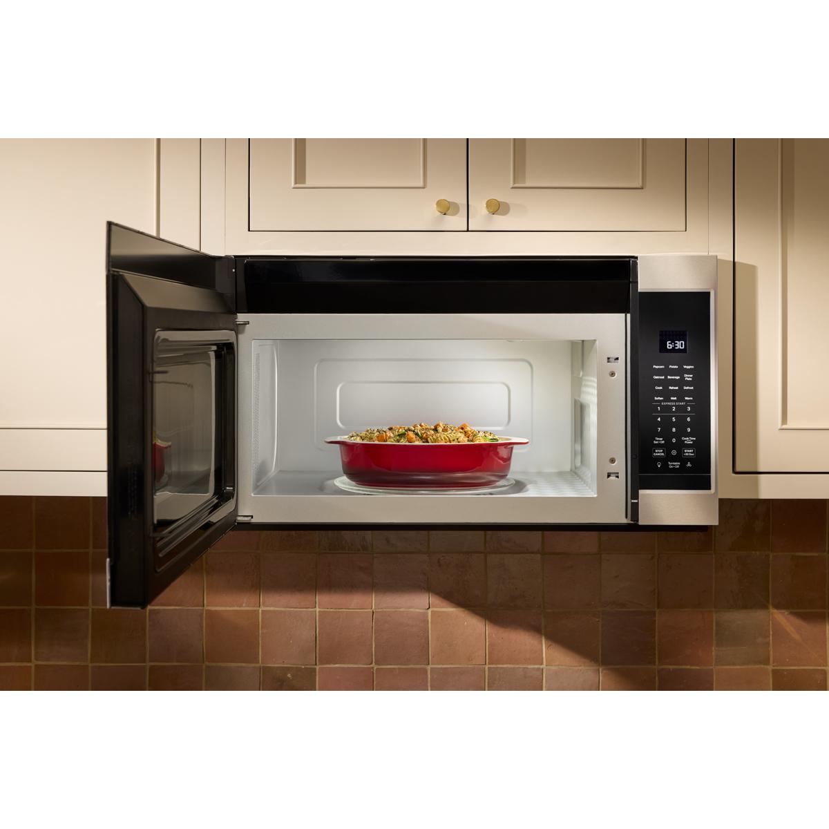 KitchenAid 30 in. 1.9 cu. ft. 1000W Over-the-Range Microwave with 400 CFM & Sensor Cooking - Stainless Steel with PrintShield Finish, , hires
