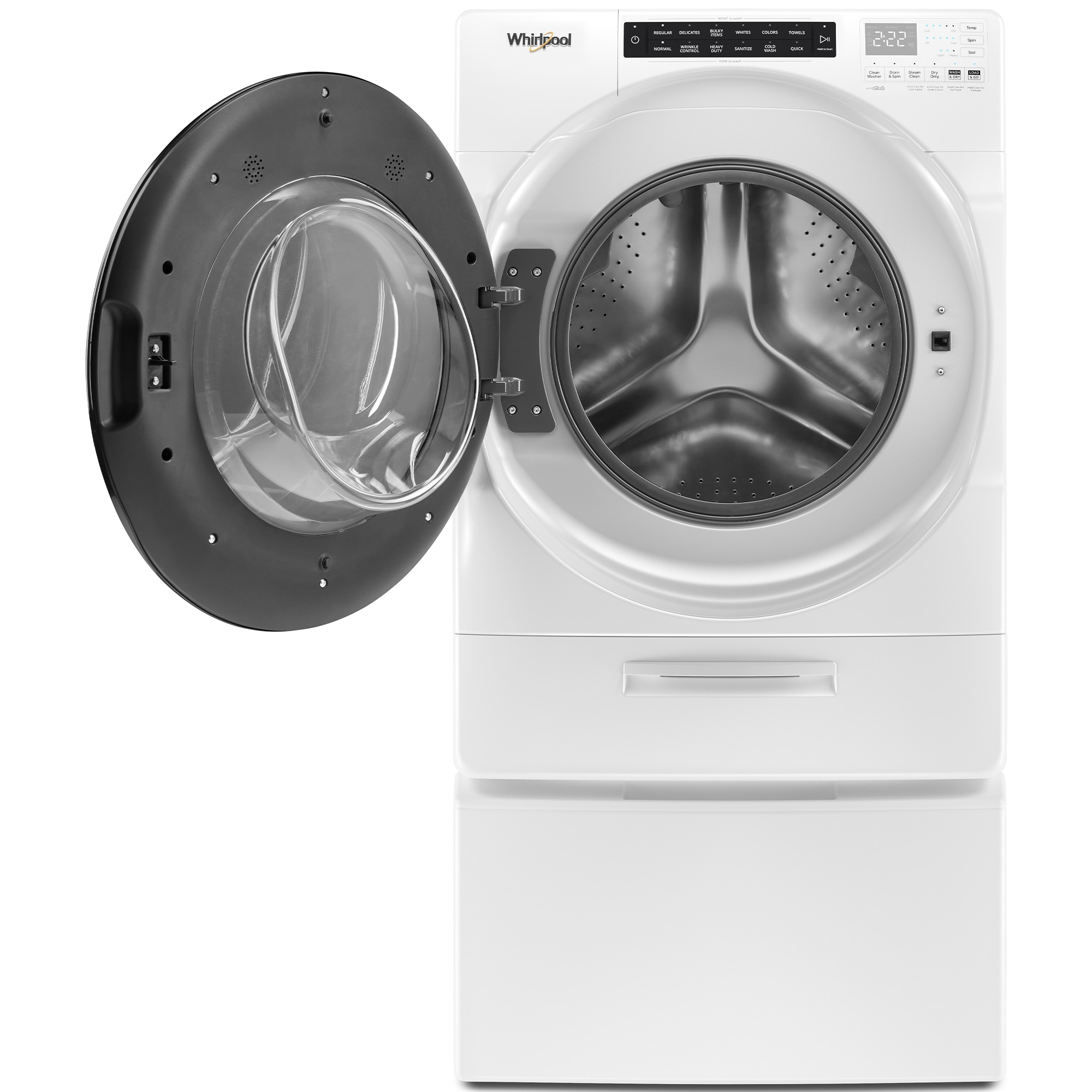 Whirlpool 27 in. 4.5 cu. ft. Electric All-in-One Front Load Washer-Dryer Combo with 1 Dryer Program & Wrinkle Care - White, , hires