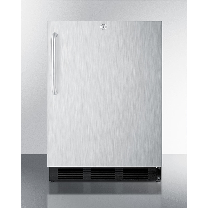 Summit 24 in. 5.5 cu. ft. Outdoor Undercounter Refrigerator - Stainless Steel, , hires