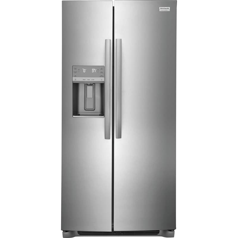 Frigidaire Gallery 36 in. 22.3 cu. ft. Counter Depth Side by Side Refrigerator with Ice & Water Dispenser - Stainless Steel, Stainless Steel, hires