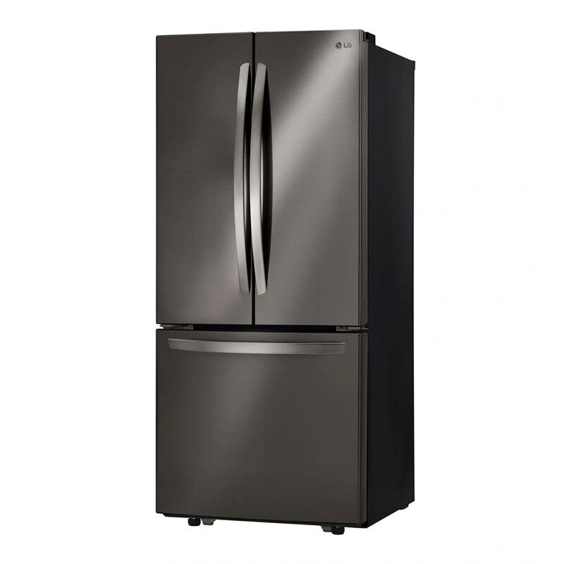 LG 30 in. 21.8 cu. ft. French Door Refrigerator with Ice Maker - Black Stainless, Black Stainless, hires