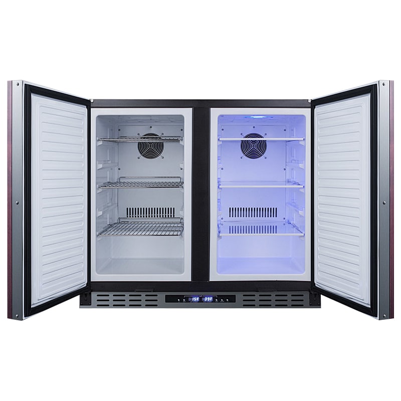 Summit 36 in. 5.8 cu. ft. ADA Compliant Side by Side Undercounter Refrigerator - Custom Panel Ready, , hires