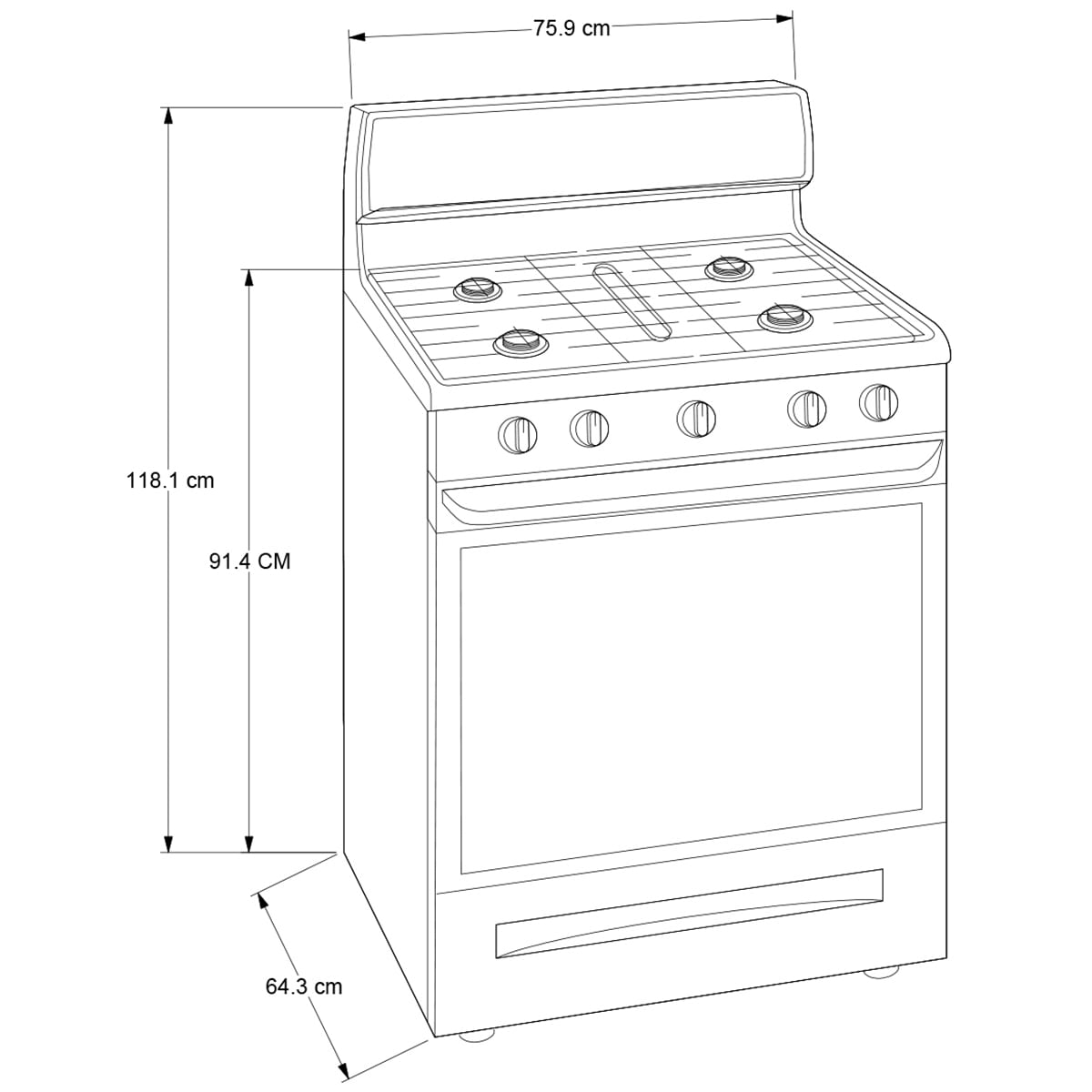 Whirlpool 30 in. 5.3 cu. ft. Oven Freestanding Gas Range with 5 Sealed