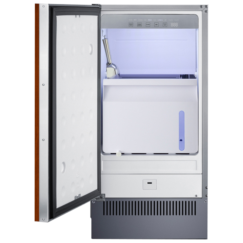 Summit Ice Machine Summit 18 in. Built-In Undercounter Commercial-Use Ice Maker with 33 lb ...