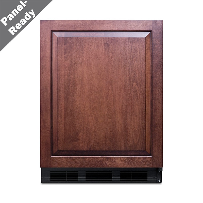 Summit 24 in. 5.5 cu. ft. ADA Compliant Left-Hinged Undercounter Refrigerator with Black Cabinet - Custom Panel Ready, , hires