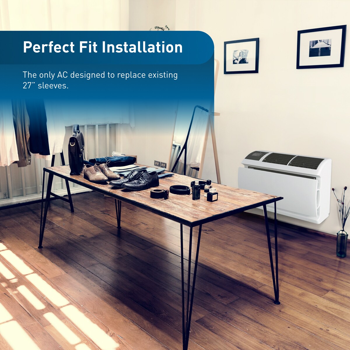 Friedrich WallMaster Inverter Series 16,800 BTU 230V Smart Through-the-Wall Air Conditioner, 3 Fan Speeds, Remote Control - Cool Grey, , hires