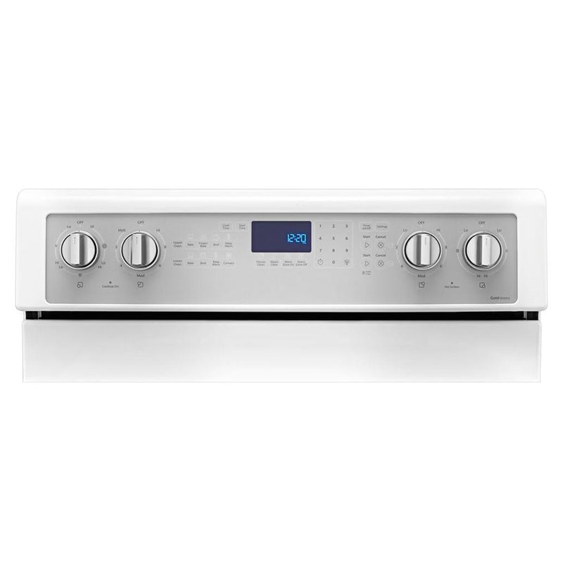 Whirlpool 30 in. 6.7 cu. ft. True European Convection Double Oven Electric Range with Radiant Burners - White Ice, White Ice, hires