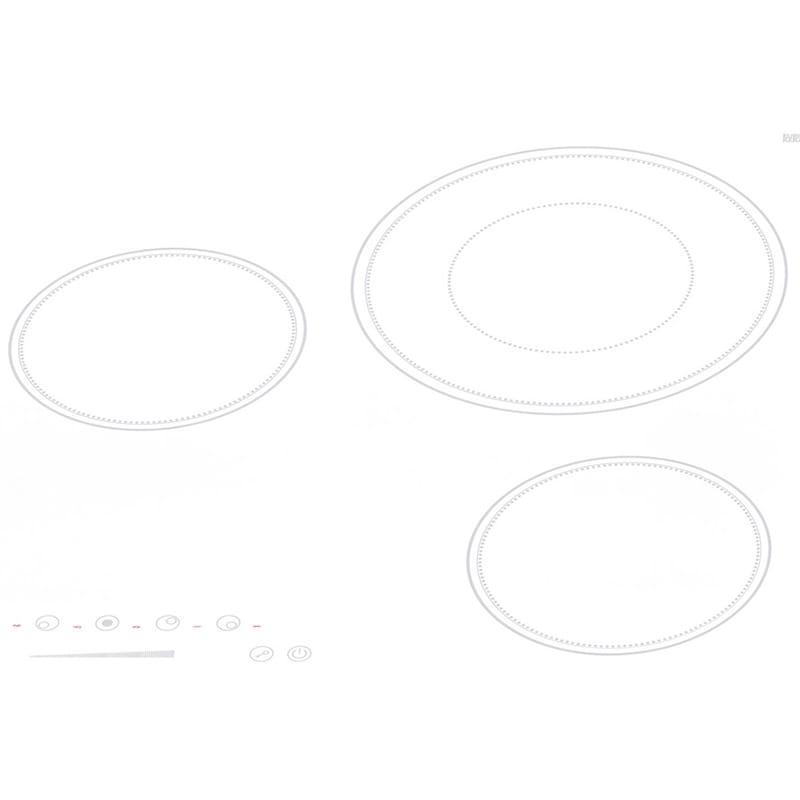 Summit 30 in. 5-Burner Electric Cooktop with Power Burner - White, , hires