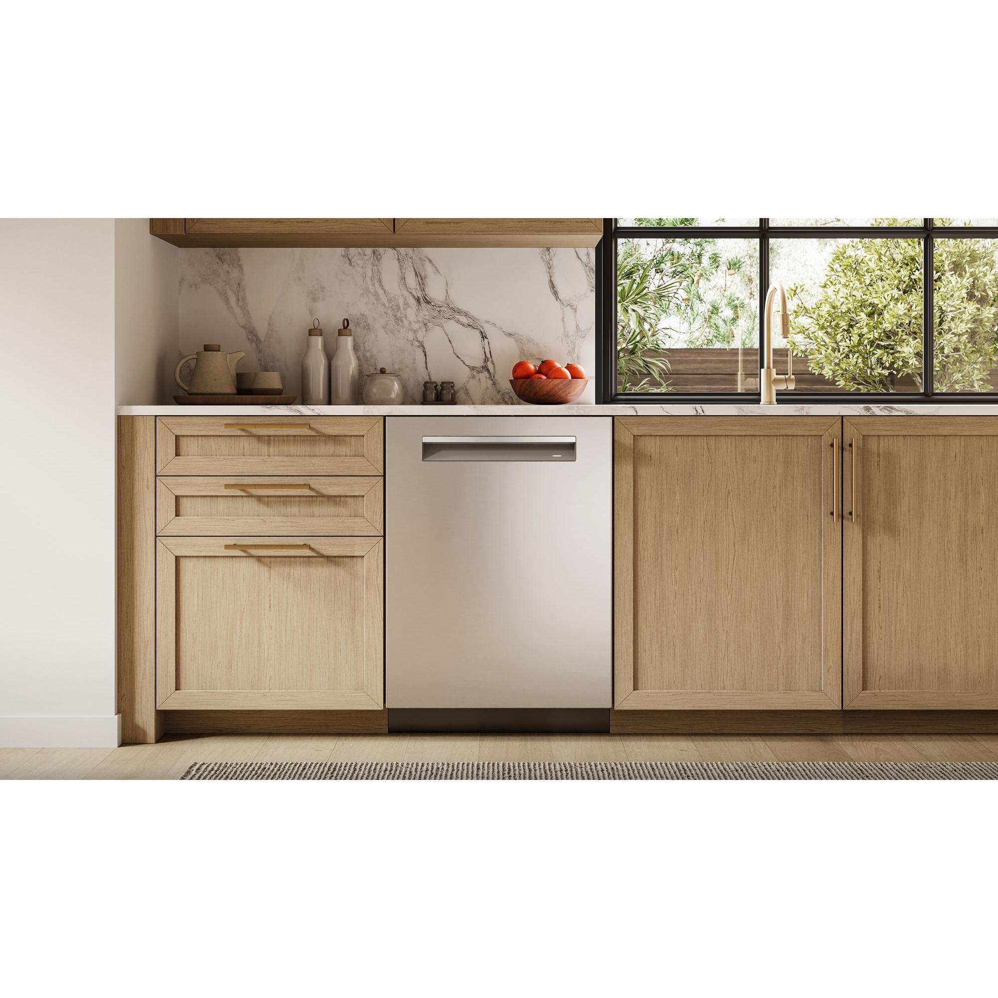 Bosch 800 Series 24 in. Top Control Smart Dishwasher with 42 dBA Sound Level, 3rd Rack, CrystalDry & Pocket Handle - Stainless Steel, , hires