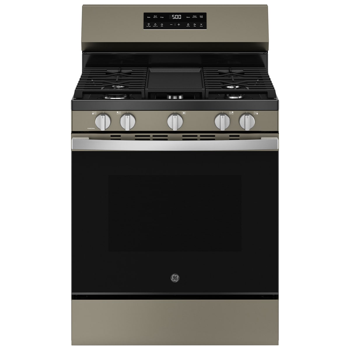 GE 500 Series 30 in. 5.3 cu. ft. Gas Range with 5 Sealed Burners & Griddle - Fingerprint Resistant Slate, , hires
