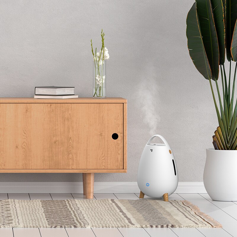 Sharper Image Mist 6 Ultrasonic Humidifier w. Remote Control - White, , hires