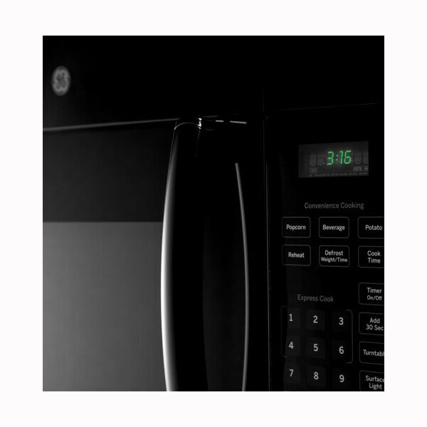 GE 30" 1.6 Cu. Ft. OvertheRange Microwave with 10 Power Levels & 300 CFM Black P.C