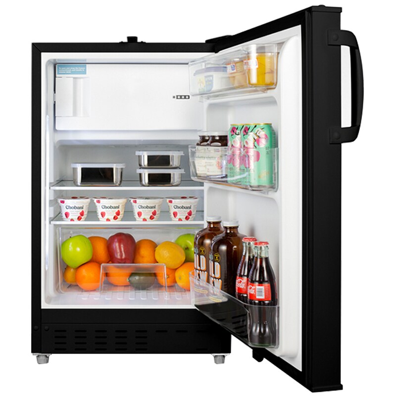 Summit 20 in. 2.6 cu. ft. Undercounter Refrigerator - Black, , hires