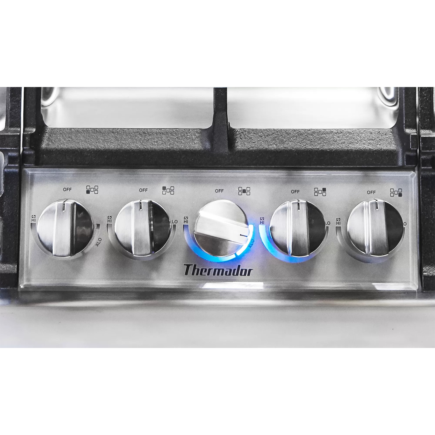 Thermador Masterpiece Series 36 in. 5-Burner Natural Gas Cooktop with Simmer Burner & Power Burner - Stainless Steel, , hires