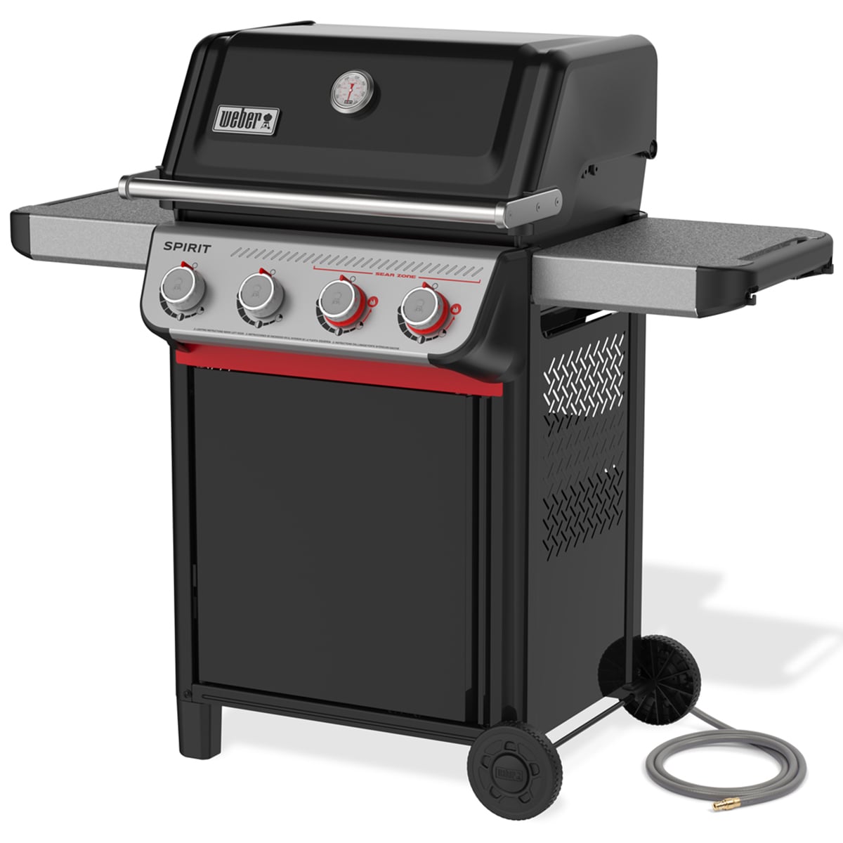 Weber Spirit E-425 4-Burner Natural Gas Grill with Snap Jet Ignition System & Sear Burner - Black, , hires