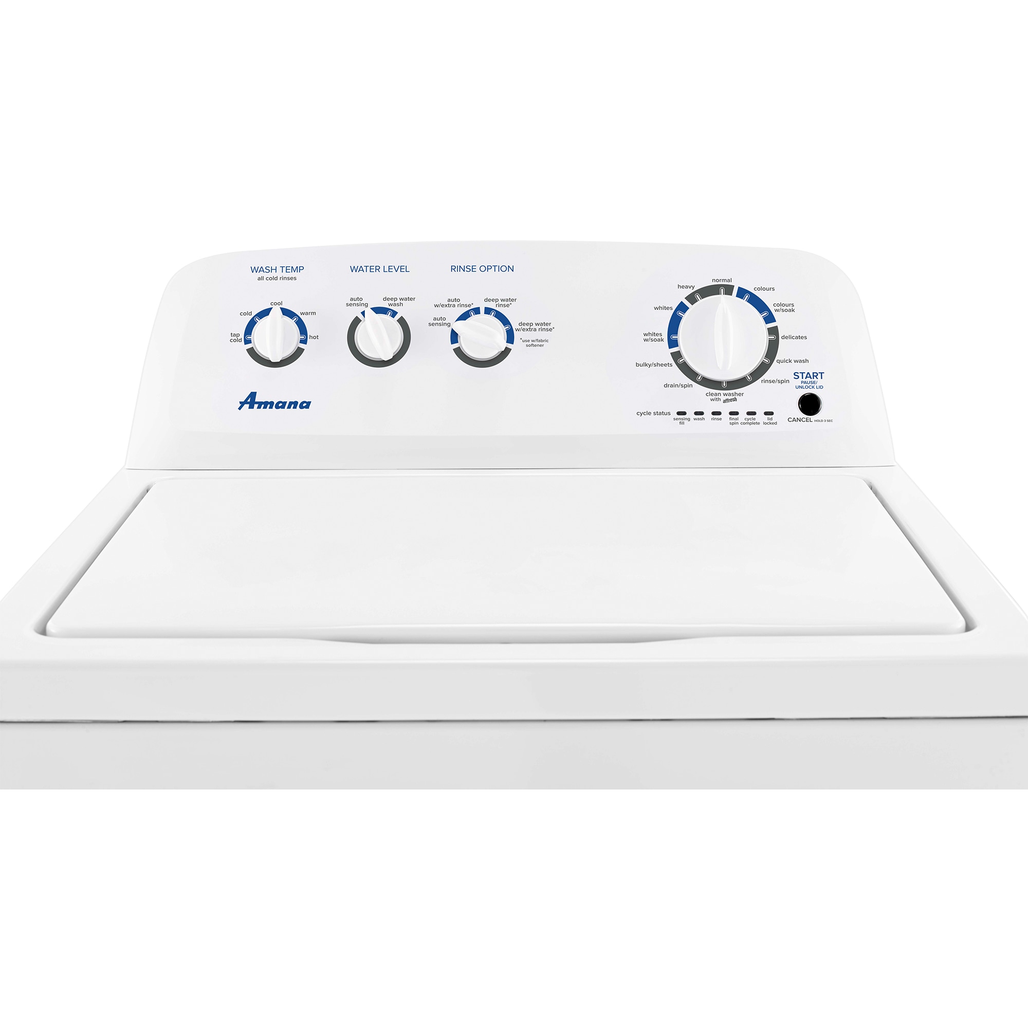 Amana 28 in. 3.8 cu. ft. Top Load Washer with High-Efficiency Agitator - White, , hires