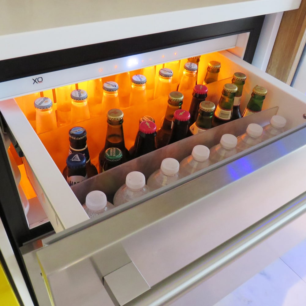 XO 24 in. 5.2 cu. ft. Double Refrigerator Drawers - Stainless Steel, , hires